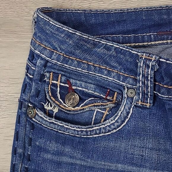 MEK DNM FOR BUCKLE LAS TUNAS BOOT CUT DENIM JEANS size 28 - Picture 7 of 10